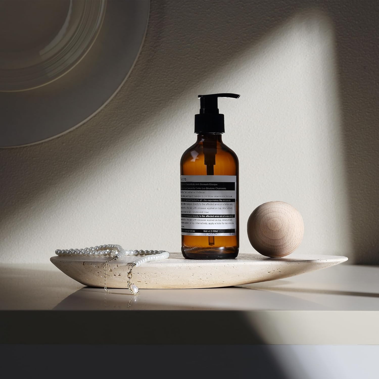 Marble Serving Board - Bandeja de Travertino para Baño y
