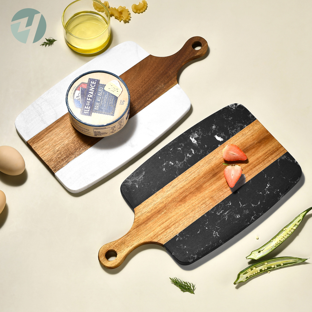 Tabla de cortar de veta de mad - Marble Serving Board reseña y precio