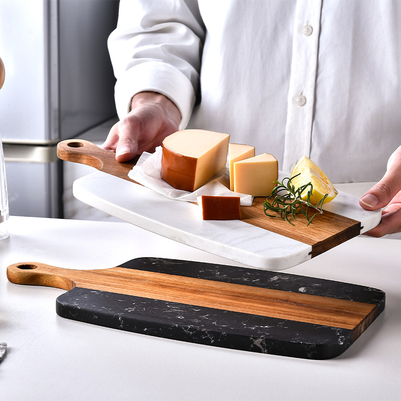 Tabla de cortar de veta de mad - Marble Serving Board reseña y precio
