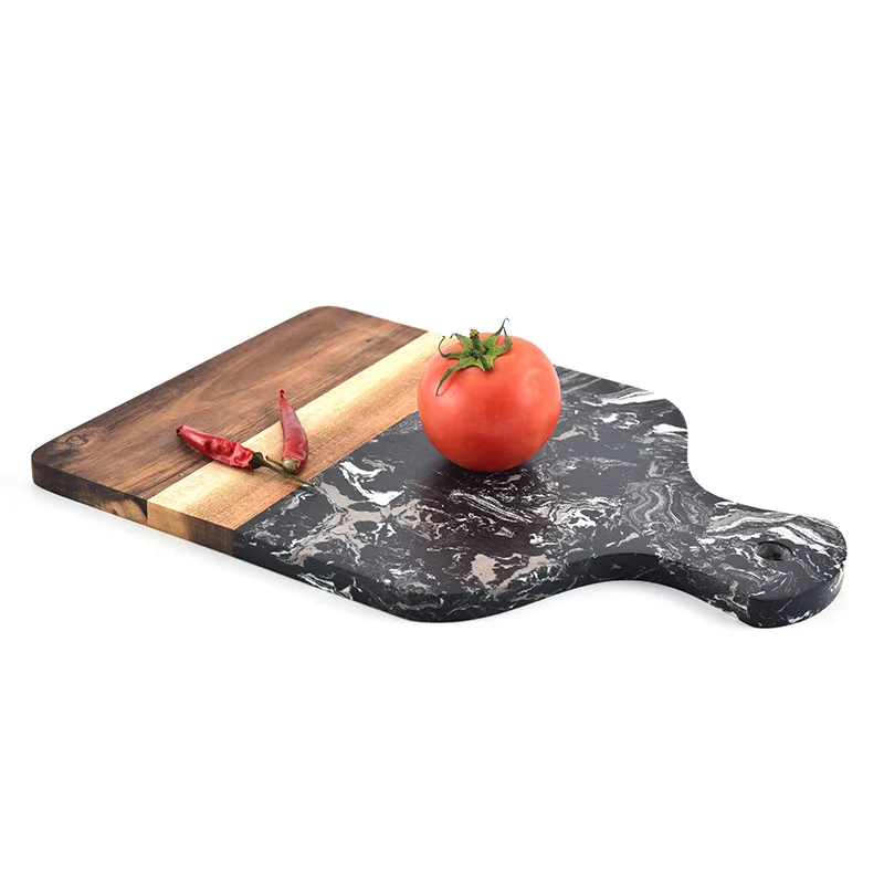 Tabla de cortar de cocina de m - Marble Serving Board reseña y precio