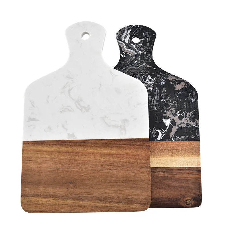 Tabla de cortar de cocina de m - Marble Serving Board reseña y precio