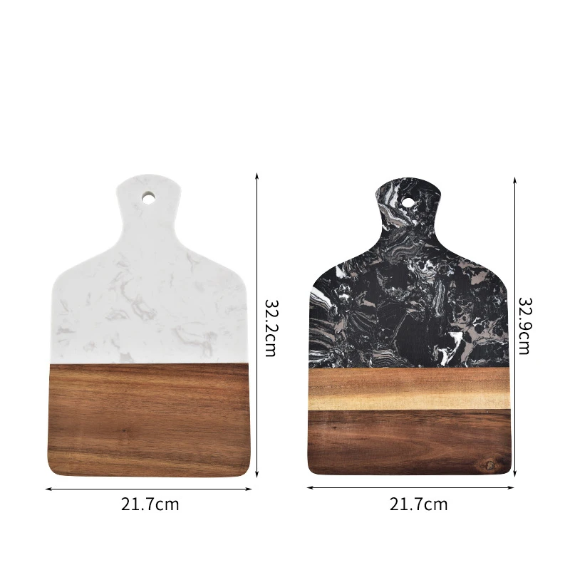 Tabla de cortar de cocina de m - Marble Serving Board reseña y precio