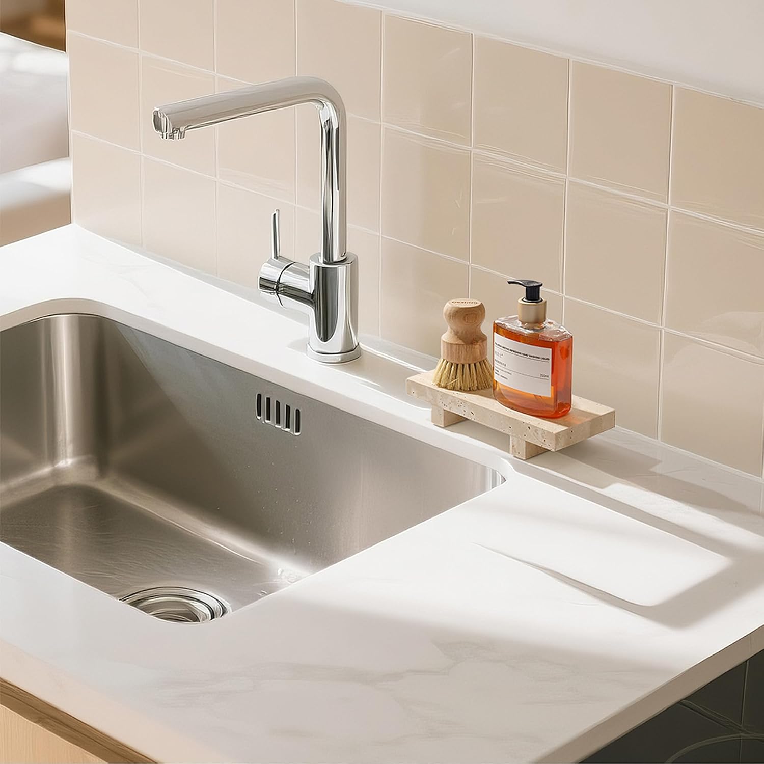 Bandeja de Travertino con Base - Marble Serving Board reseña y precio