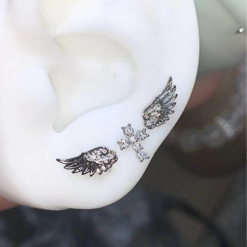 Pendientes de Cruz con Alas de - Luxury Lifestyle Jewelry reseña y precio