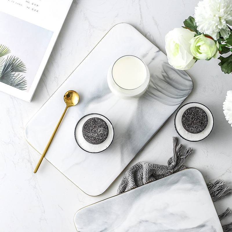 Tabla de cortar de cerámica de - Marble Serving Board reseña y precio