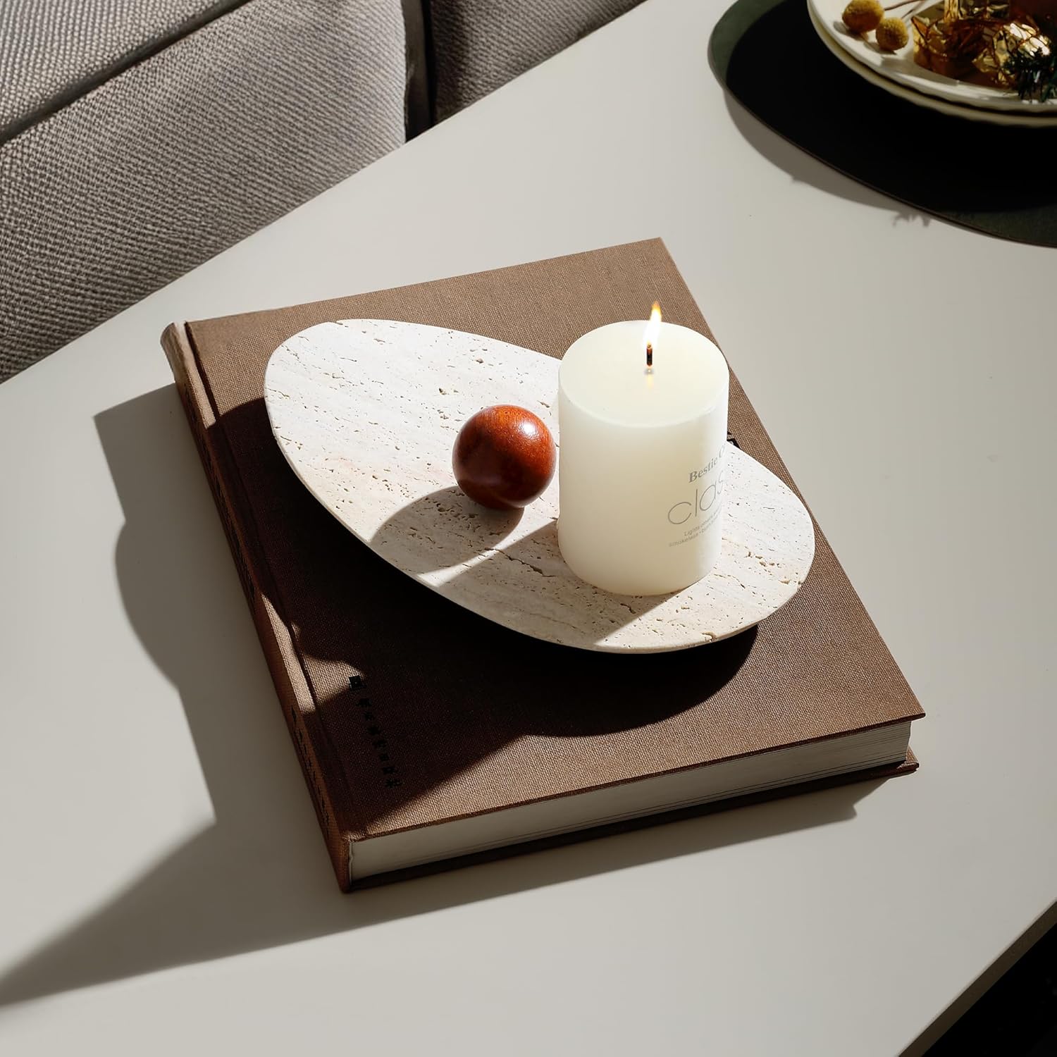 Bandeja de Travertino para Bañ - Marble Serving Board reseña y precio